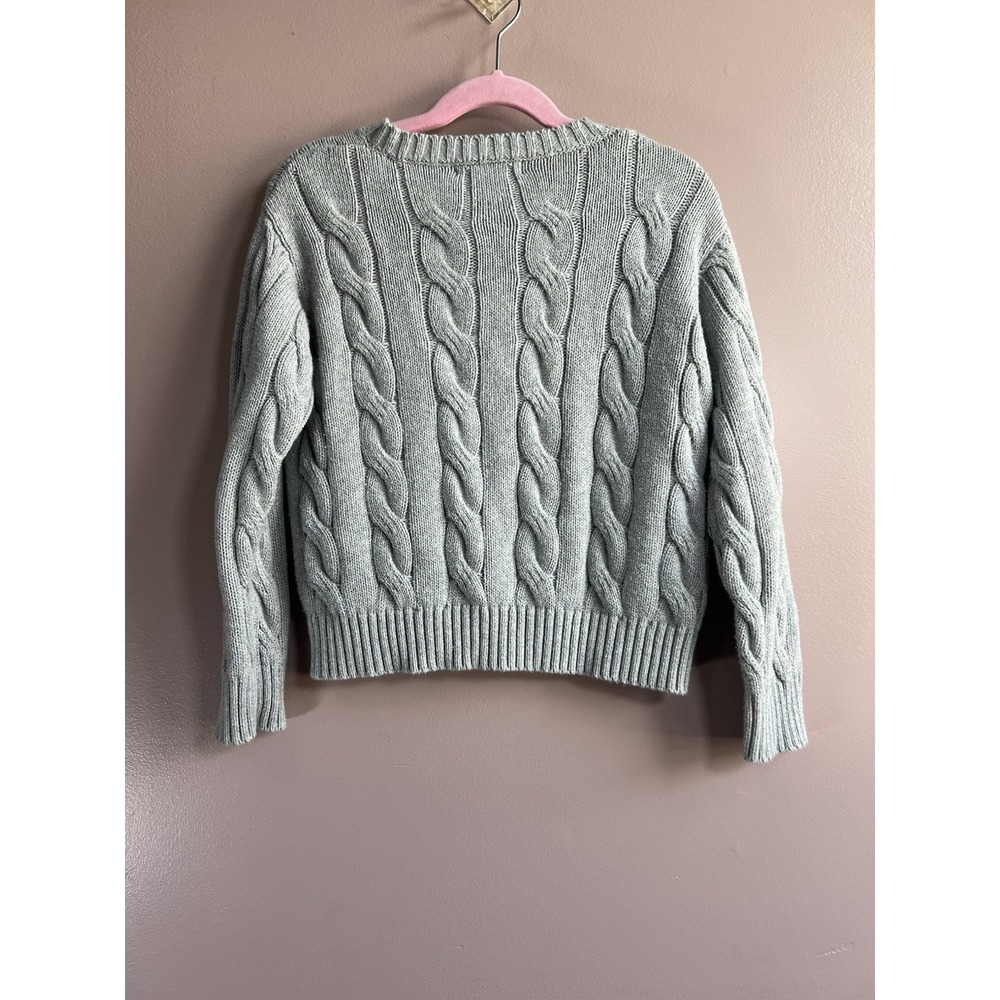 The Beaufort Bonnet Company Girls 100% Pima Cotton Grey Sweatshirt Size 6 - Picture 5 of 6
